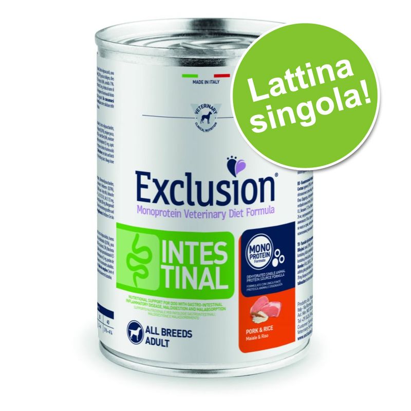 Zooplus Exclusion Diet Intestinal 1 x 400 g Alimento umido per cani Vendita