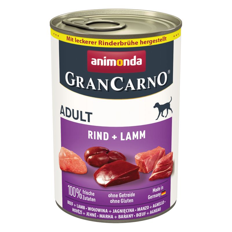 Zooplus animonda GranCarno Original Adult 6 x 400 g Umido per cane Presa