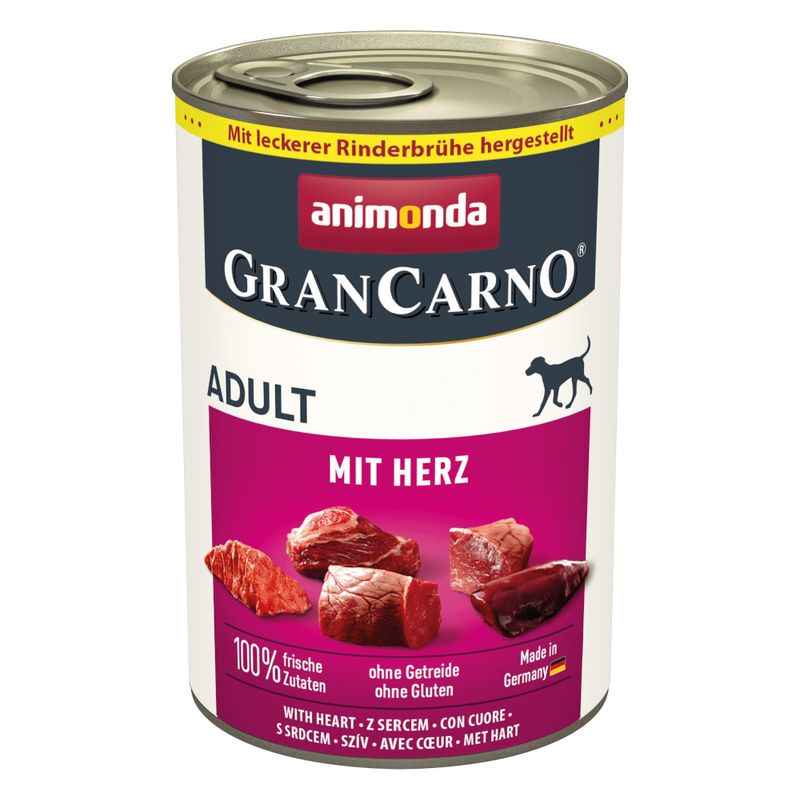 Zooplus animonda GranCarno Original Adult 6 x 400 g Umido per cane Presa