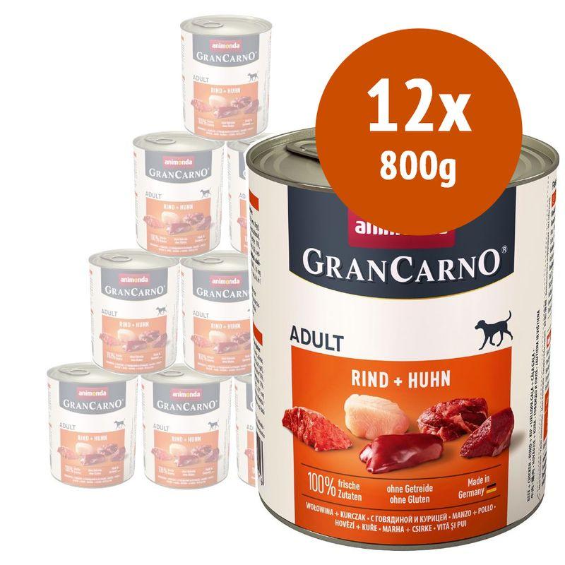 Zooplus animonda GranCarno Original 12 x 800 g Umido per cane Offerta