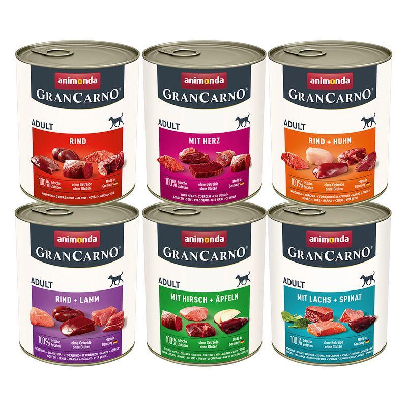 Zooplus animonda GranCarno Original Adult 6 x 800 g Umido per cane Outlet