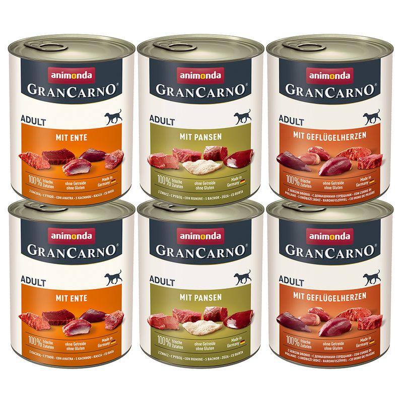 Zooplus animonda GranCarno Original Adult 6 x 800 g Umido per cane Outlet