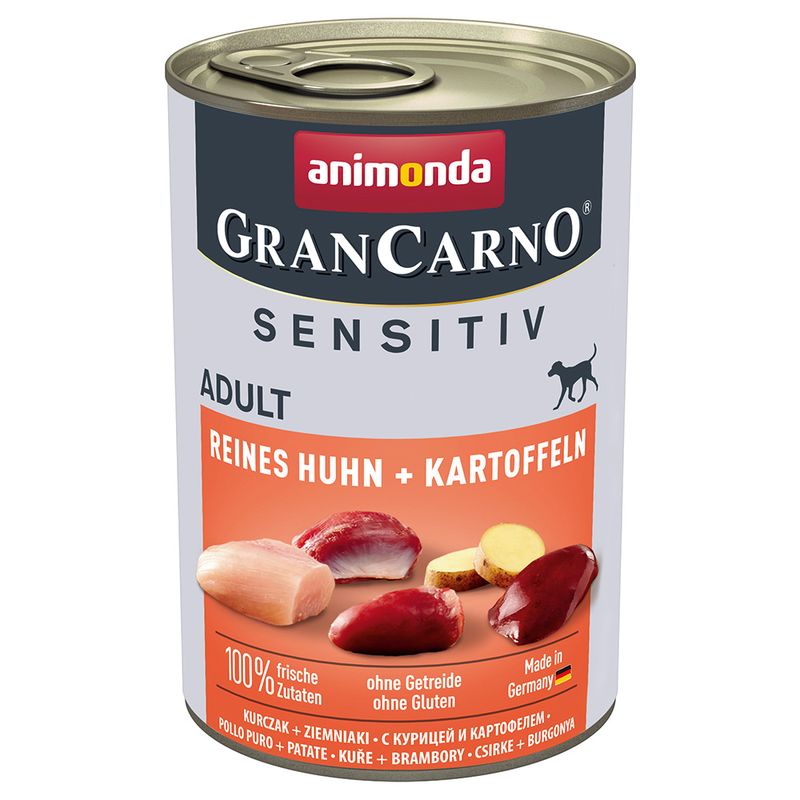 Zooplus animonda GranCarno Adult Sensitive 6 x 400 g umido per cane Saldi Di Fabbrica