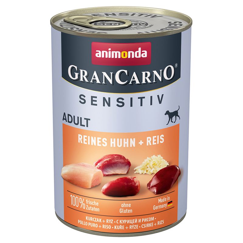 Zooplus animonda GranCarno Adult Sensitive 6 x 400 g umido per cane Saldi Di Fabbrica