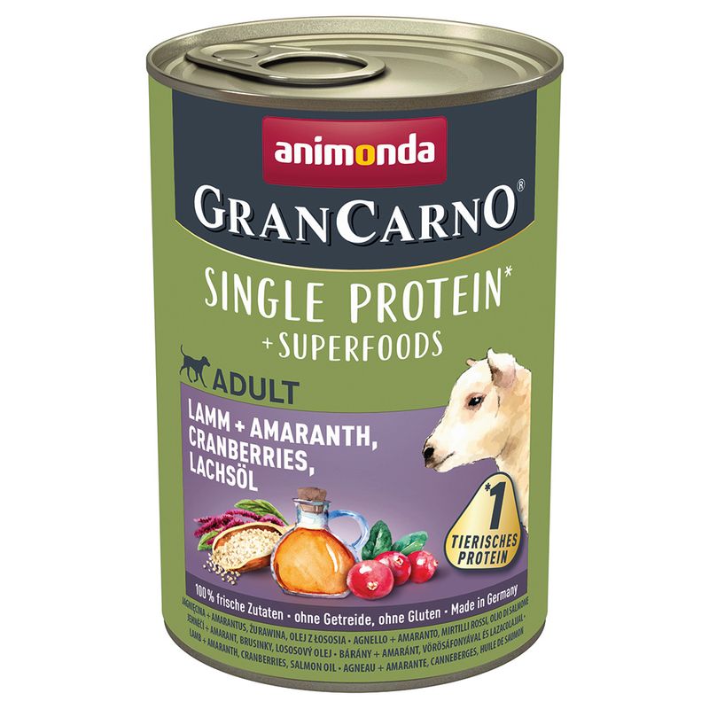 Zooplus animonda GranCarno Adult Superfoods 6 x 400 g Sconto di tempo limitato