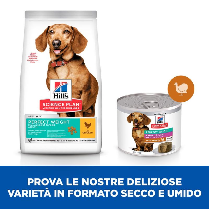 Zooplus Hill's Science Plan Perfect Weight Adult Small & Mini Mousse umido per cane Black Friday