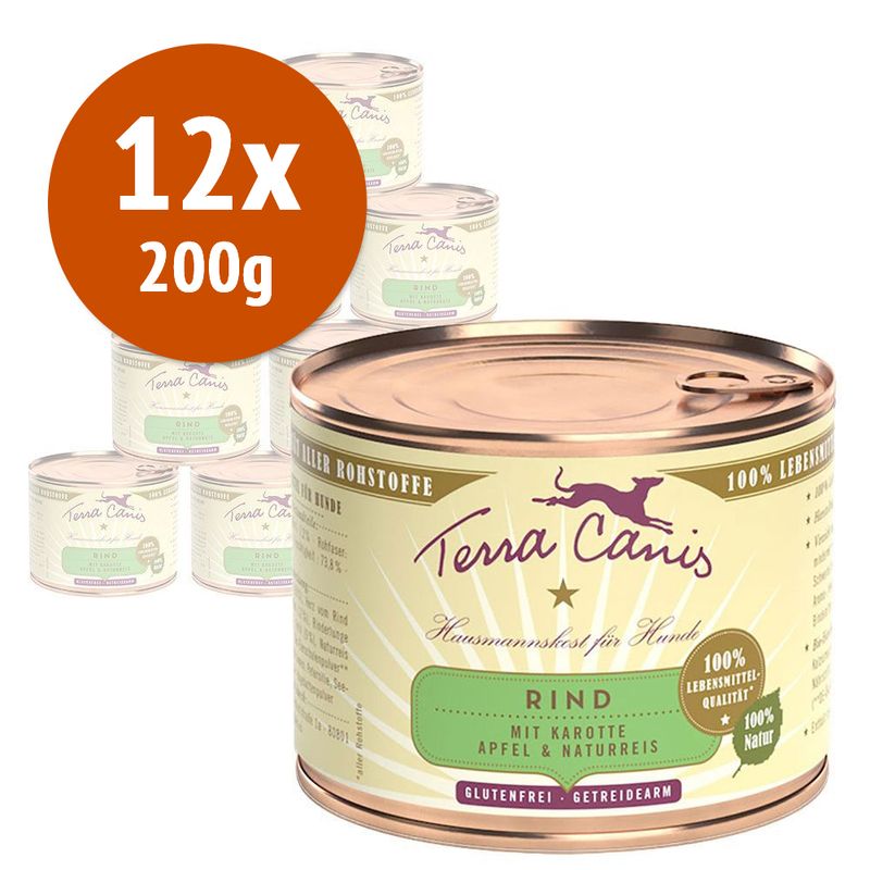Zooplus Terra Canis 12 x 200 g Alimento umido per cani Duty-free