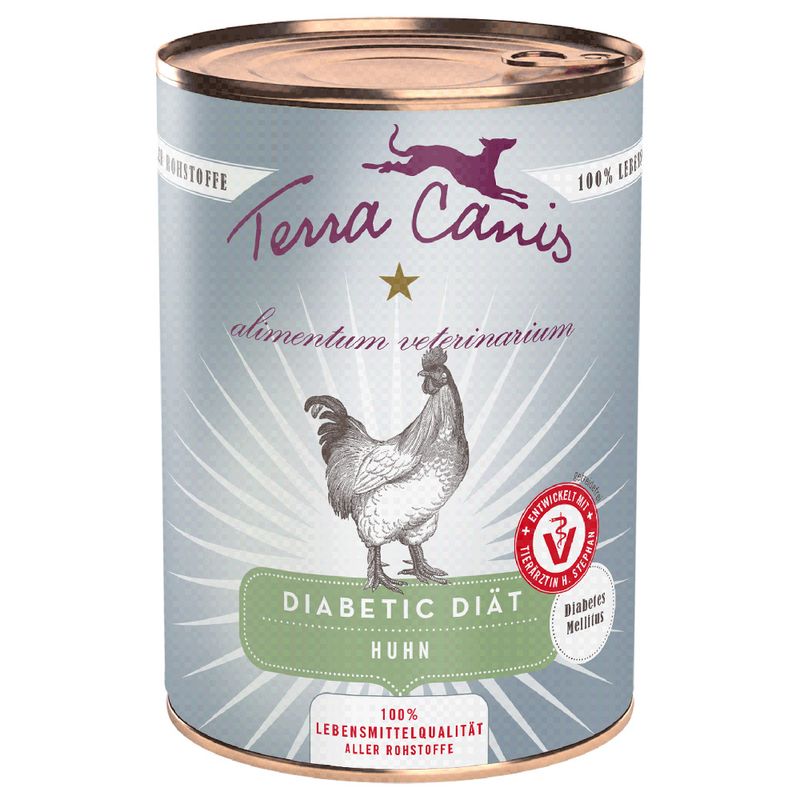 Zooplus Multipack risparmio Terra Canis Alimentum Veterinarium Diabetic Diet 12 x 400 g Nuovo
