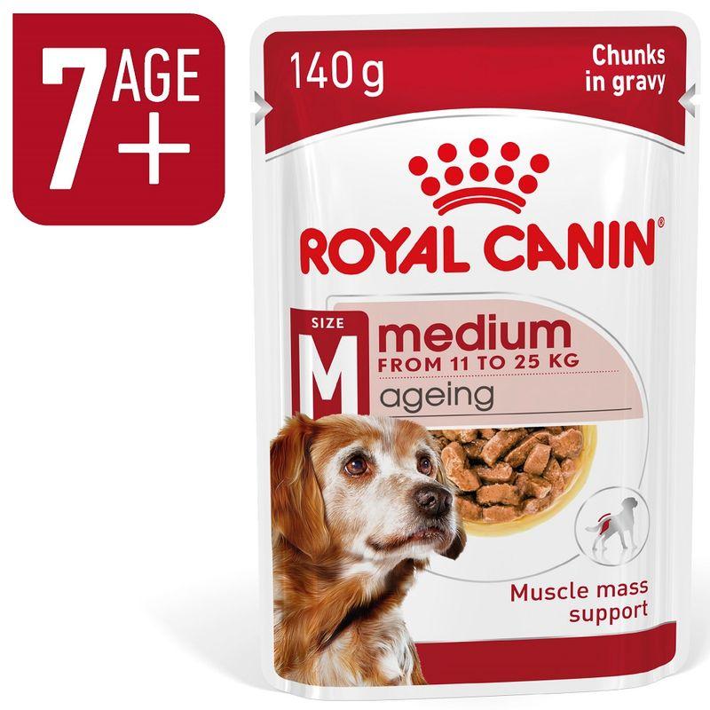 Zooplus Royal Canin Medium Ageing umido in salsa per cane
