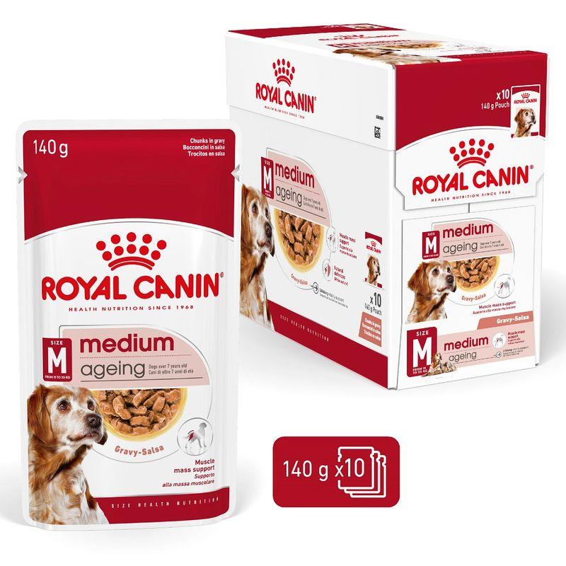 Zooplus Royal Canin Medium Ageing umido in salsa per cane Negozio online di fabbrica