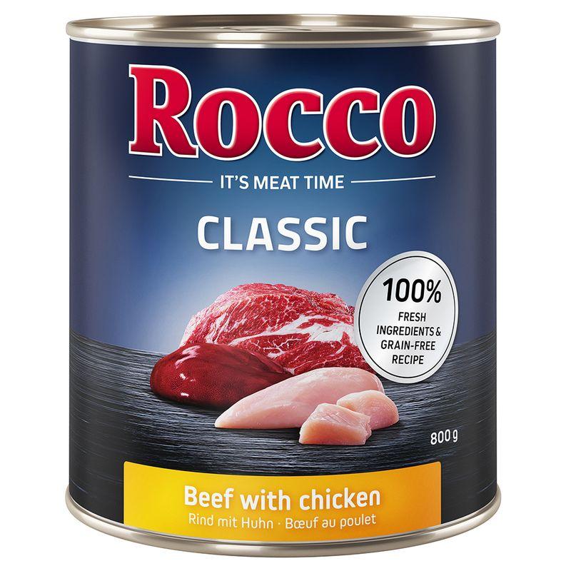 Zooplus Rocco Classic Pacco misto 6 x 800 g umido per cane Smaltimento dello stoccaggio