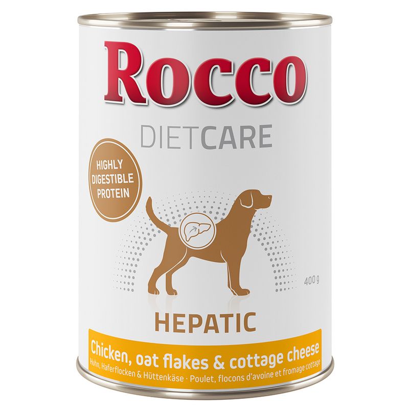 Zooplus Rocco Diet Care Hepatic Pollo con Fiocchi di avena & Formaggio Cottage 400 g Vendita calda