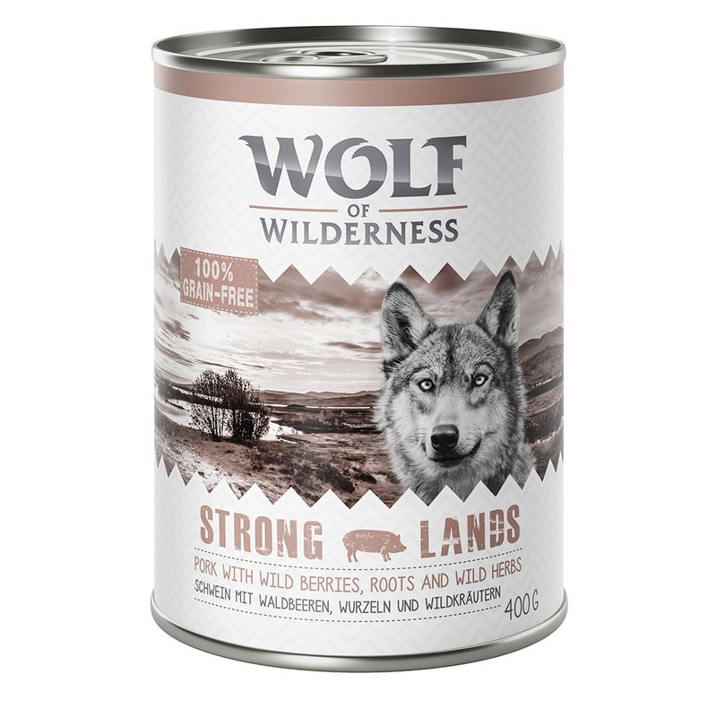 Zooplus 5 + 1 gratis 6 x 400 g Wolf of Wilderness Alimento umido per cani Offerte speciali