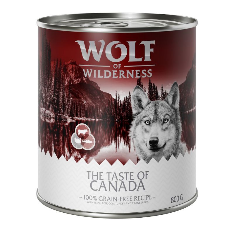 Zooplus 10€ DI SCONTO 24 x 800 g Wolf of Wilderness umido per cane Sconti VIP