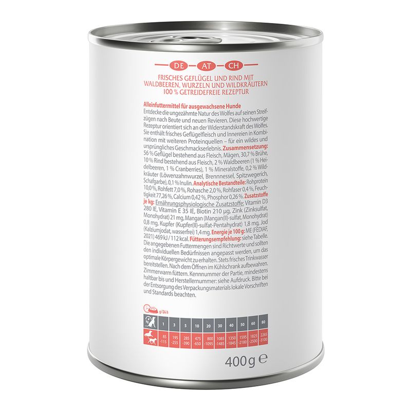 Zooplus Wolf of Wilderness "Expedition" Adult Stony Creek 1 x 400 g umido per cane Offerta settimanale