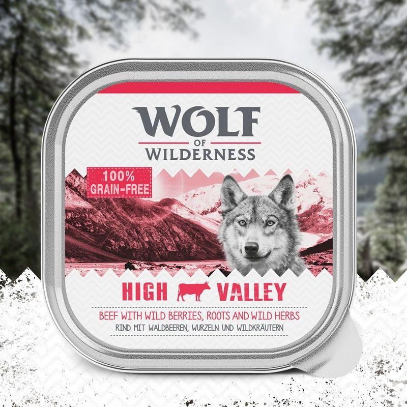 Zooplus Wolf of Wilderness Adult 6 x 300 g umido per cane Ritorno libero