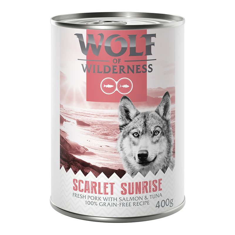 Zooplus Wolf of Wilderness Adult "Red Meat" 6 x 400 g umido per cane Ultimi due giorni