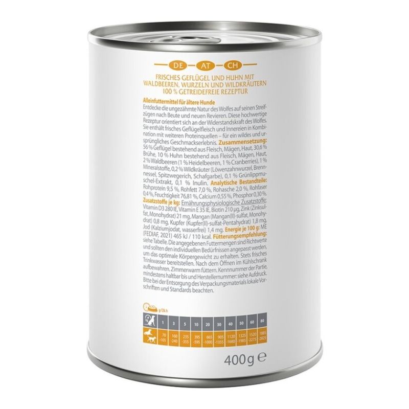 Zooplus Wolf of Wilderness Senior "Expedition" 6 x 400 g umido per cane Promozione temporanea