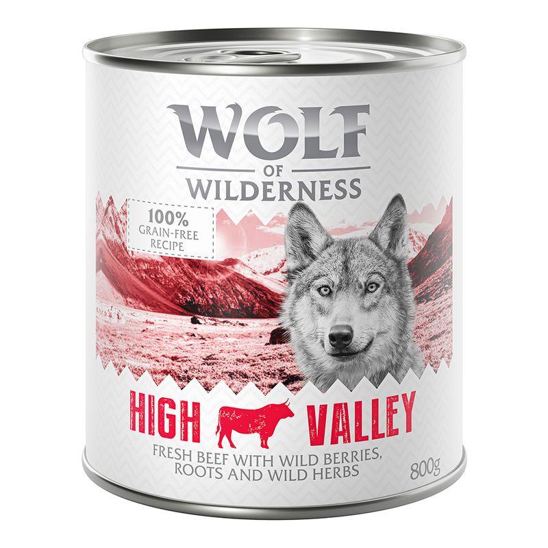 Zooplus Wolf of Wilderness Adult 12 x 800 g umido Single Protein per cane Fino al 50% di sconto