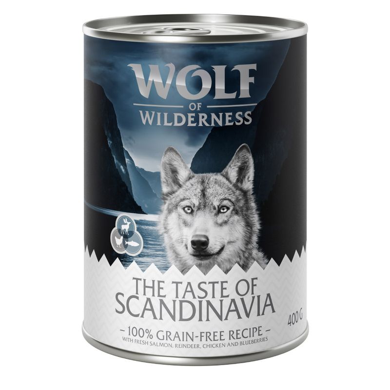 Zooplus Wolf of Wilderness "The Taste Of" 6 x 400 g umido per cane Fino al 60% di sconto
