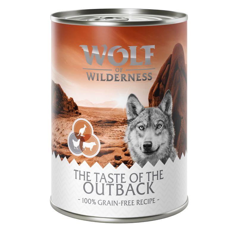 Zooplus Wolf of Wilderness "The Taste Of" 6 x 400 g umido per cane Fino al 60% di sconto