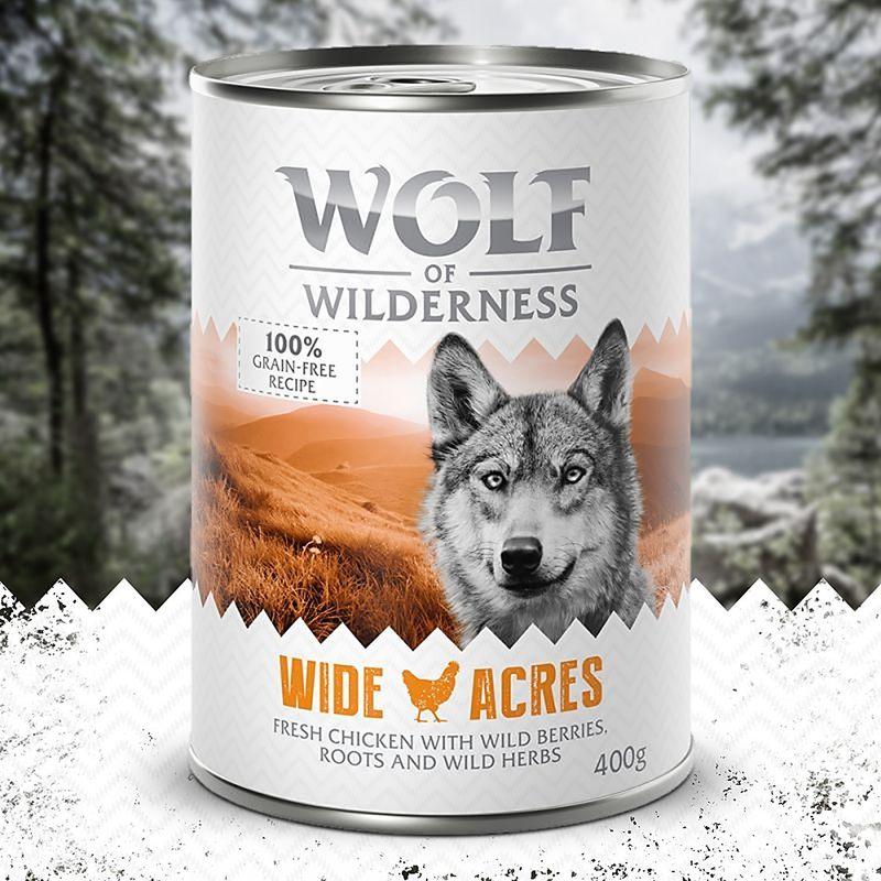 Zooplus Wolf of Wilderness Adult 24 x 400 g umido Single Protein per cane Fino al 65% di sconto