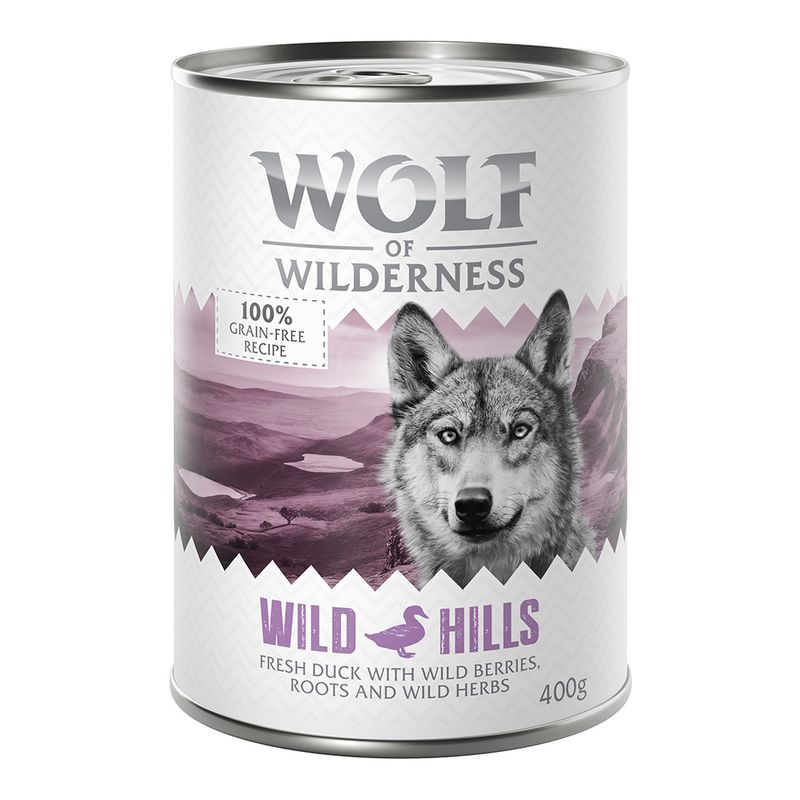 Zooplus Wolf of Wilderness Adult 24 x 400 g umido Single Protein per cane Fino al 65% di sconto