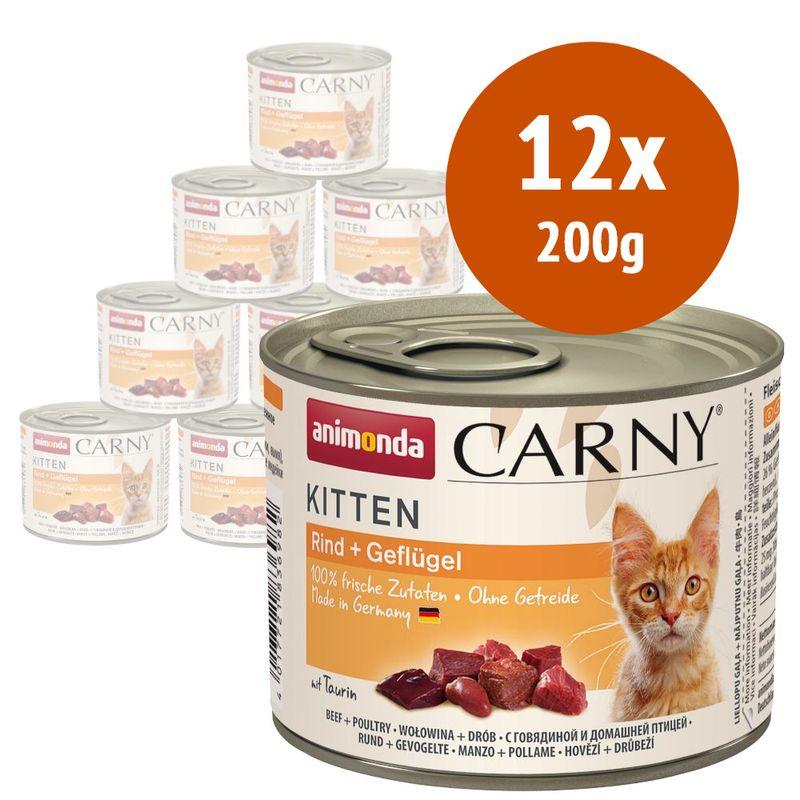 Zooplus animonda Carny Kitten 12 x 200 g Alimento umido per gattini Discount Store per i nuovi prodotti