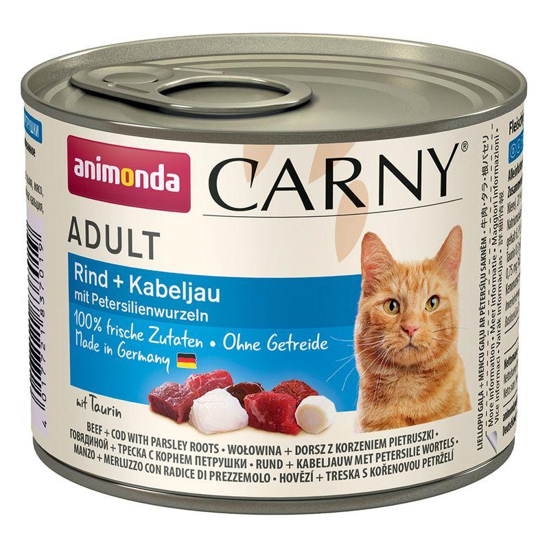 Zooplus animonda Carny Adult 6 x 200 g umido gatto Solo un giorno rimasto