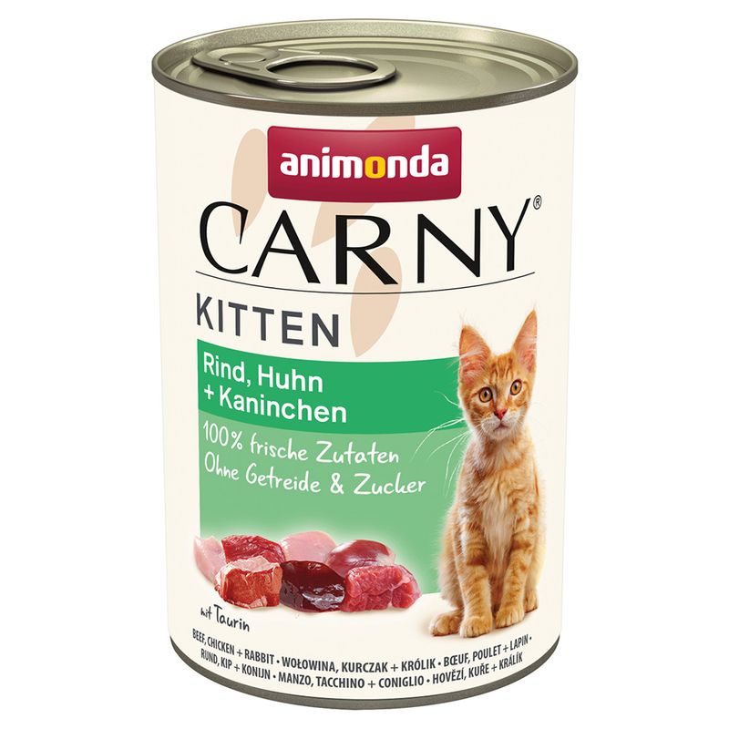 Zooplus animonda Carny Kitten 24 x 400 g Alimento umido per gattini Trasporto libero internazionale