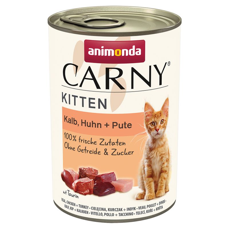 Zooplus animonda Carny Kitten 24 x 400 g Alimento umido per gattini Trasporto libero internazionale