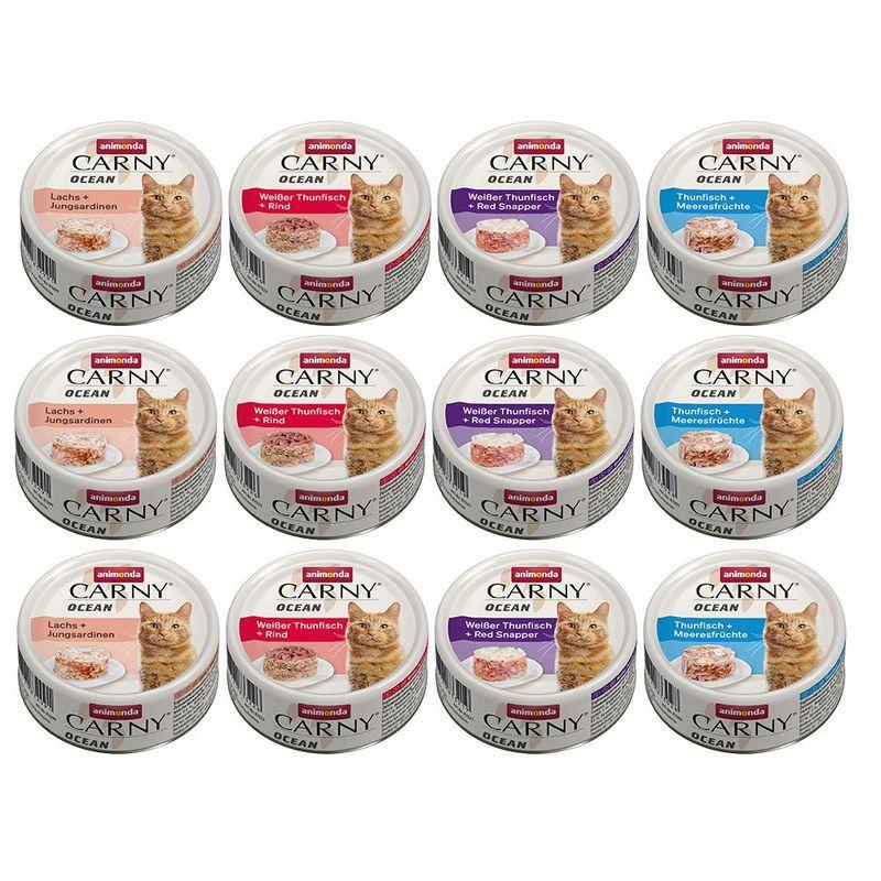 Zooplus animonda Carny Ocean 12 x 80 g Pacco misto Umido per gatto Esporta salva