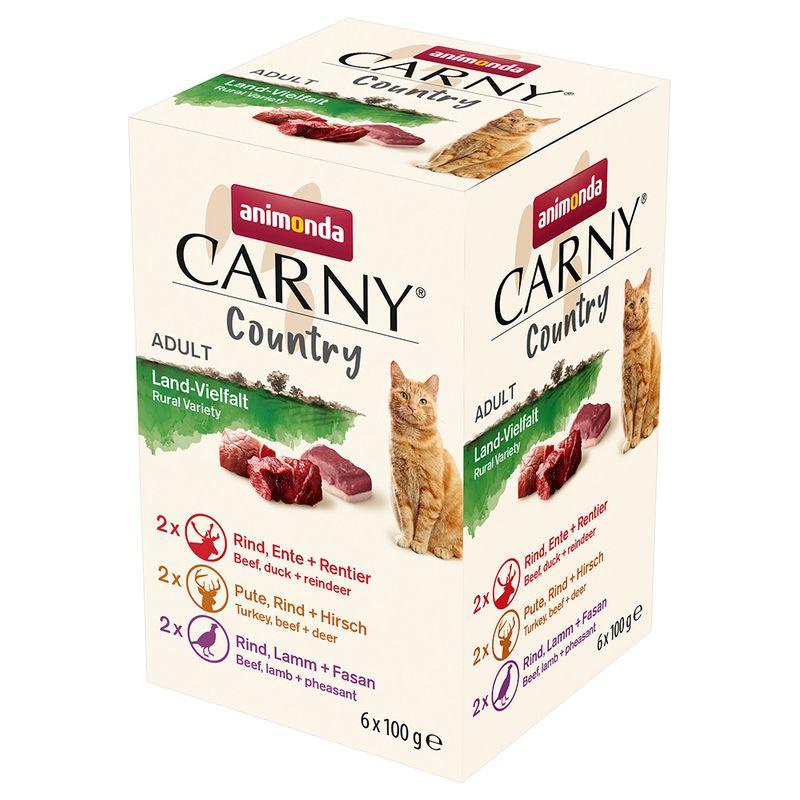 Zooplus animonda Carny Country Adult 6 x 100 g Pacco misto umido per gatti Black Friday Prezzi