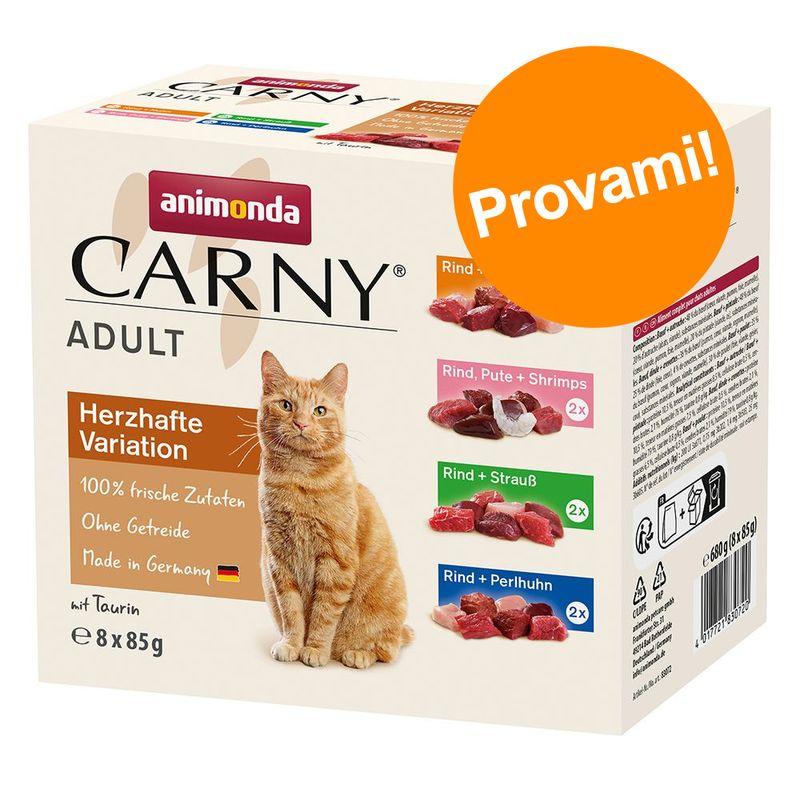 Zooplus animonda Carny Buste 8 x 85 g Pacco misto umido per gatti
