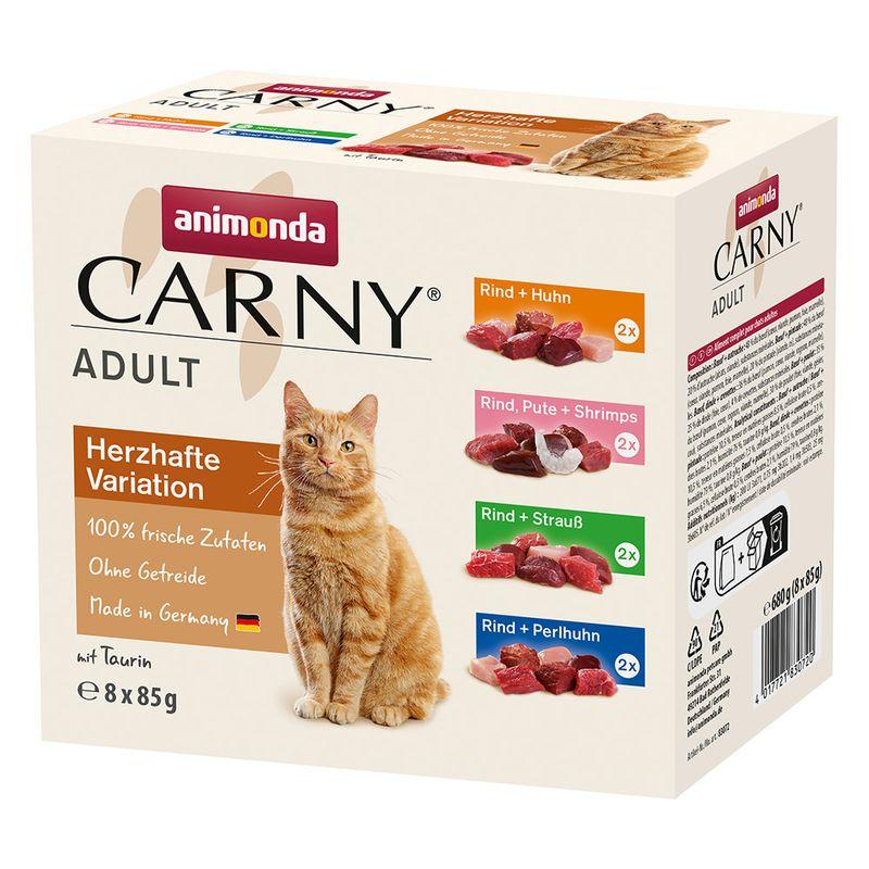 Zooplus animonda Carny Buste 8 x 85 g Pacco misto umido per gatti In vendita