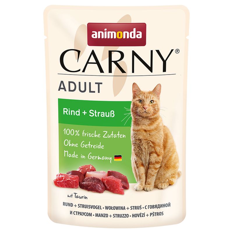 Zooplus animonda Carny Buste 8 x 85 g Pacco misto umido per gatti In vendita