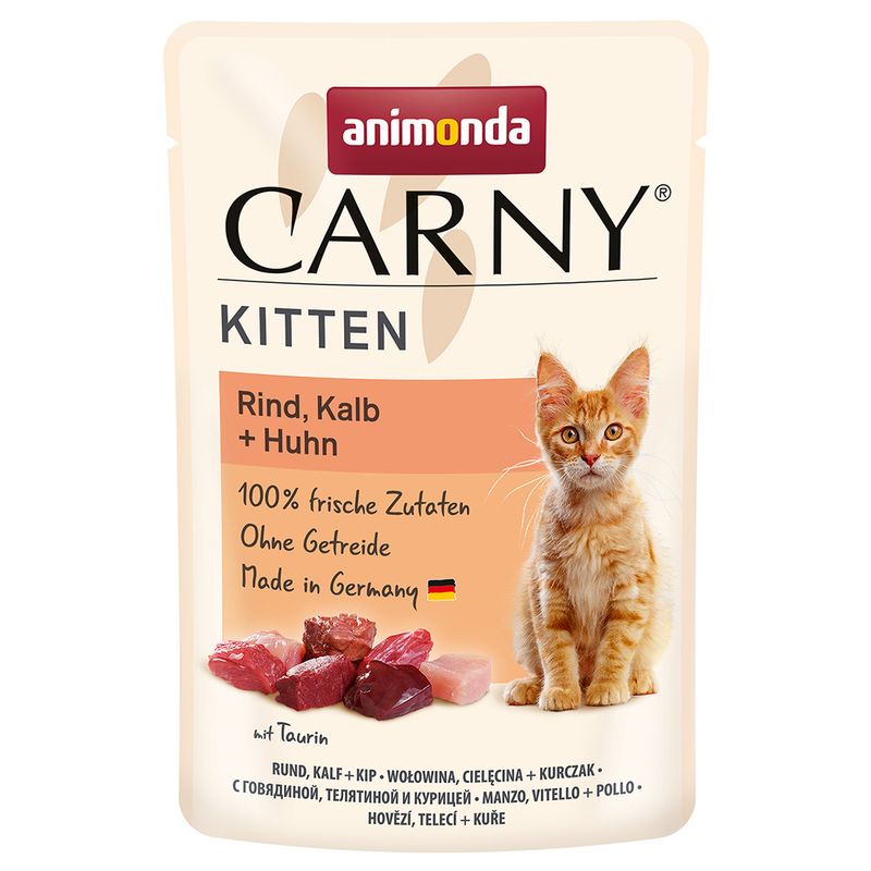 Zooplus animonda Carny Kitten Buste 12 x 85 g Alimento umido per gattini 2025