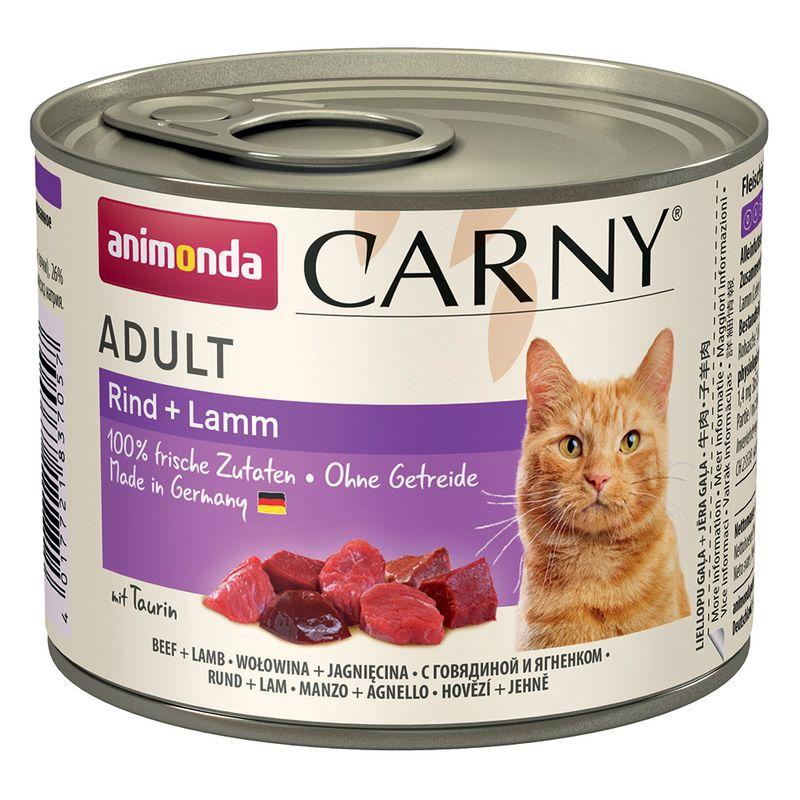 Zooplus Set prova misto animonda Carny Adult 12 x 200 g Alimento umido per gatti Promozione