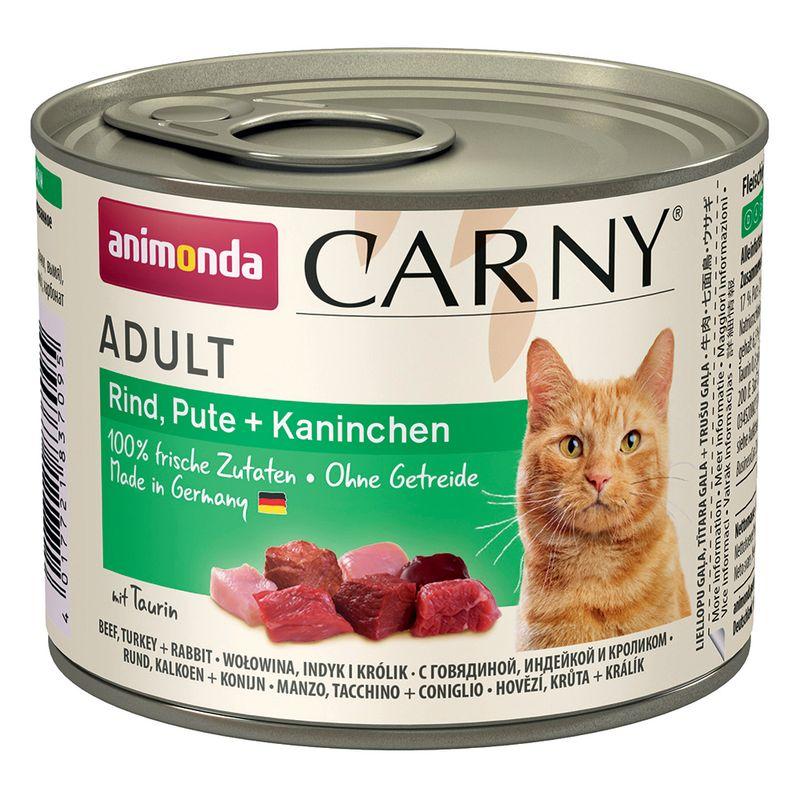 Zooplus Set prova misto animonda Carny Adult 12 x 200 g Alimento umido per gatti Promozione