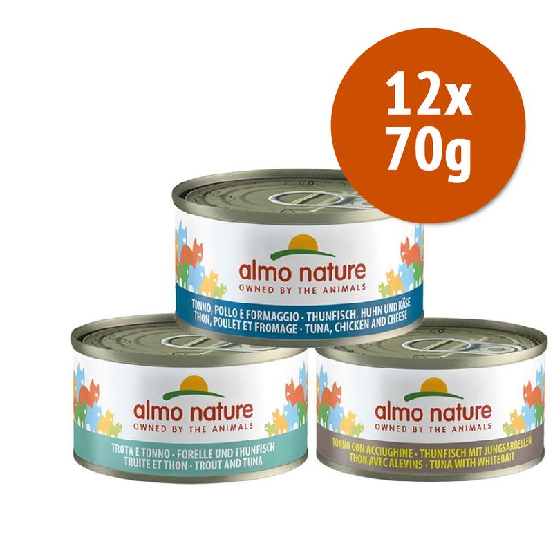 Zooplus Almo Nature 12 x 70 g Alimento umido per gatti Prezzo Ridotto