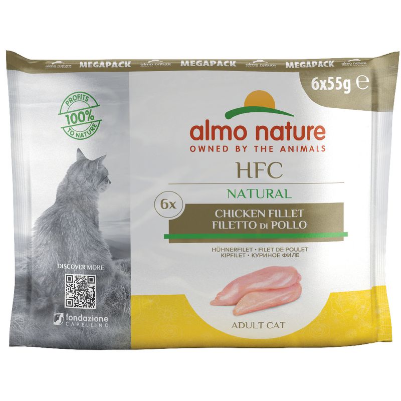 Zooplus Almo Nature HFC Natural Buste 6 x 55 g Alimento umido per gatti Outlet
