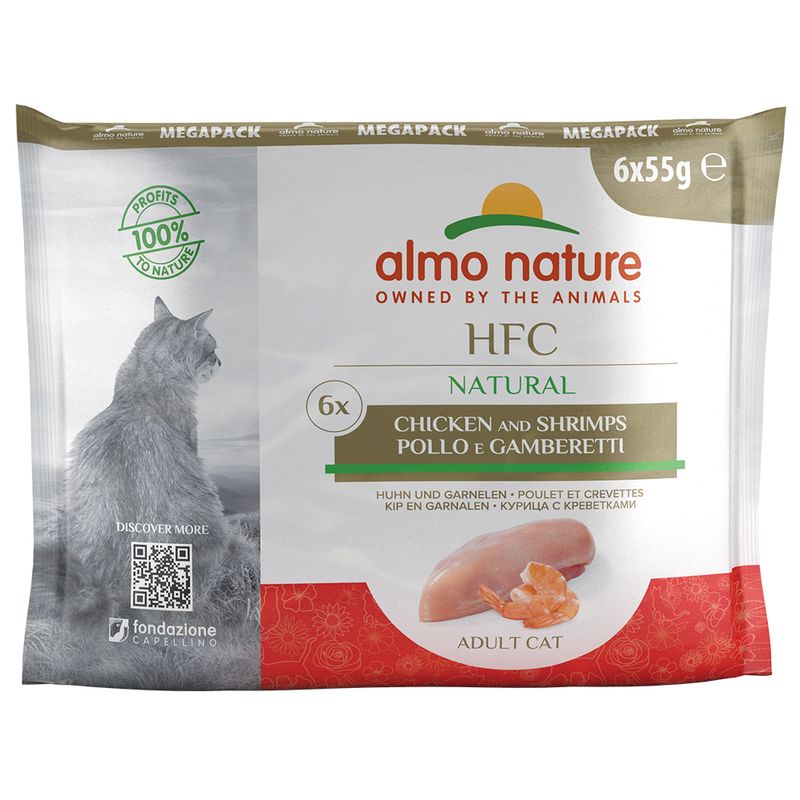 Zooplus Almo Nature HFC Natural Buste 6 x 55 g Alimento umido per gatti Outlet