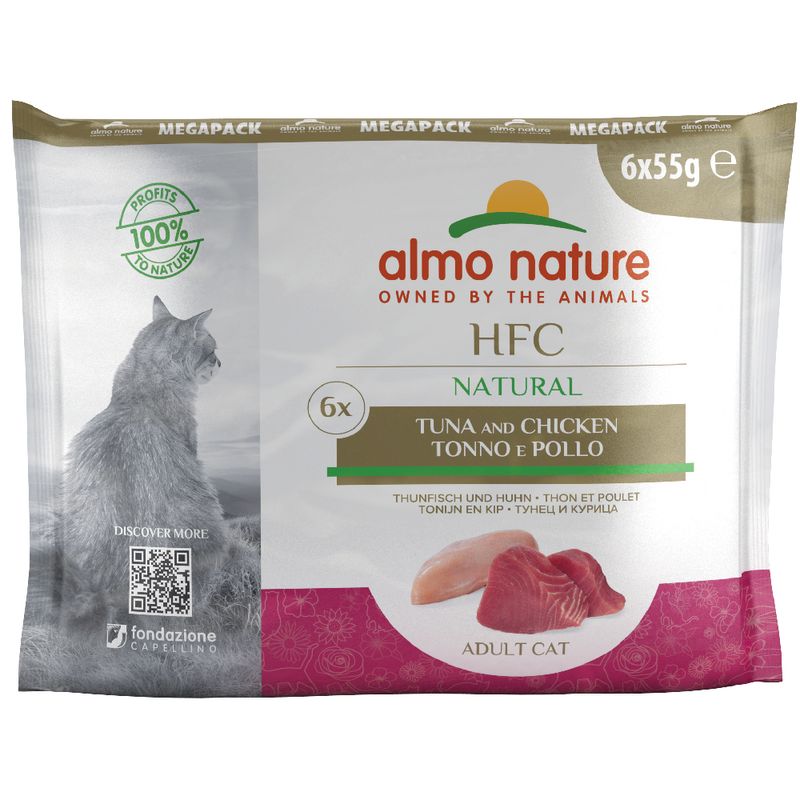 Zooplus Almo Nature HFC Natural Buste 6 x 55 g Alimento umido per gatti Outlet