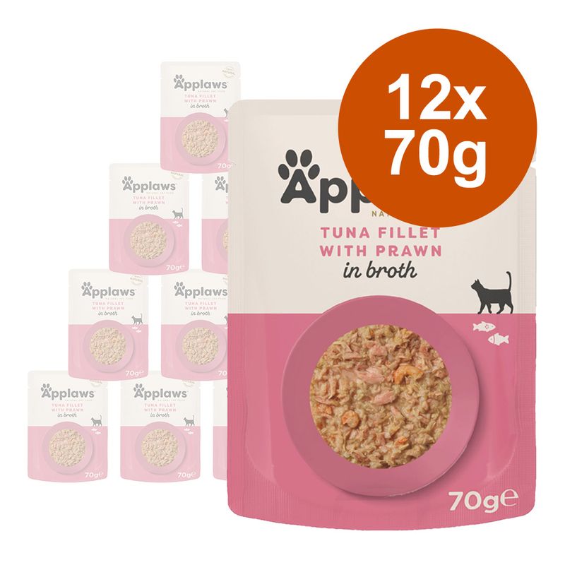 Zooplus Applaws Buste in Brodo 12 x 70 g Alimento umido per gatti Vendita Economica