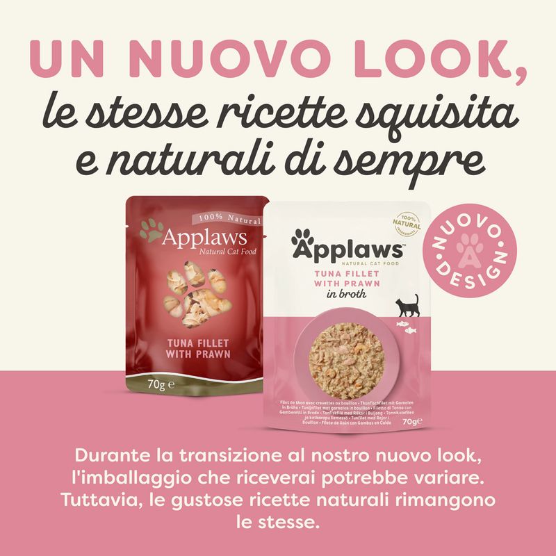 Zooplus Applaws Buste in Brodo 12 x 70 g Alimento umido per gatti Vendita Economica