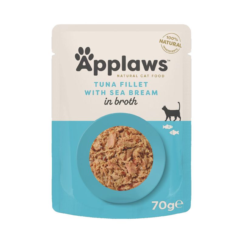 Zooplus Applaws Buste in Brodo 12 x 70 g Alimento umido per gatti Vendita Economica