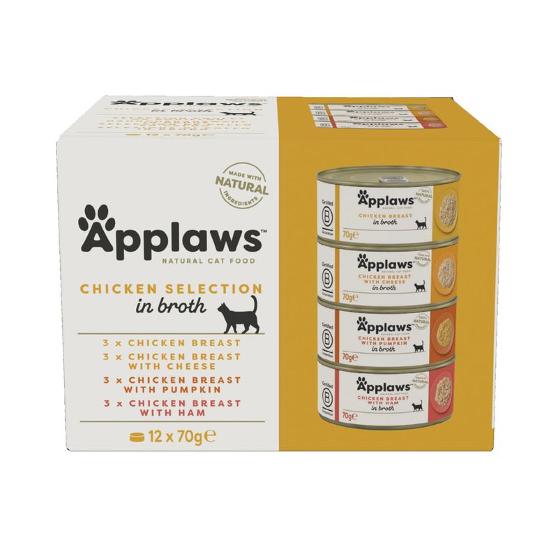 Zooplus Applaws Multipack 12 x 70 g Alimento umido per gatti Saldi Di Fabbrica
