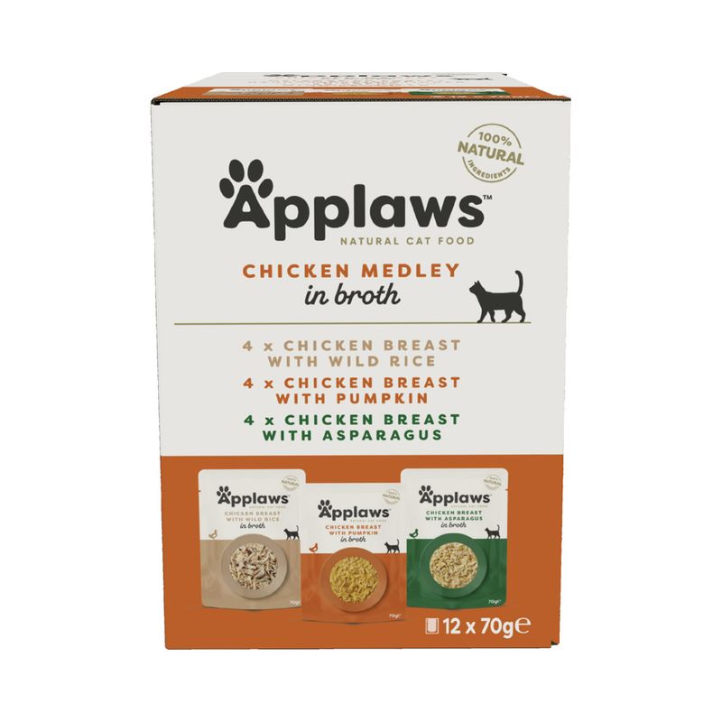 Zooplus Applaws Buste in Brodo Pacco misto 12 x 70 g In Saldo