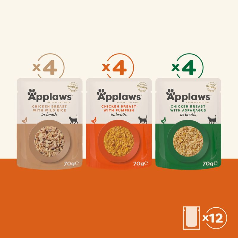 Zooplus Applaws Buste in Brodo Pacco misto 12 x 70 g In Saldo