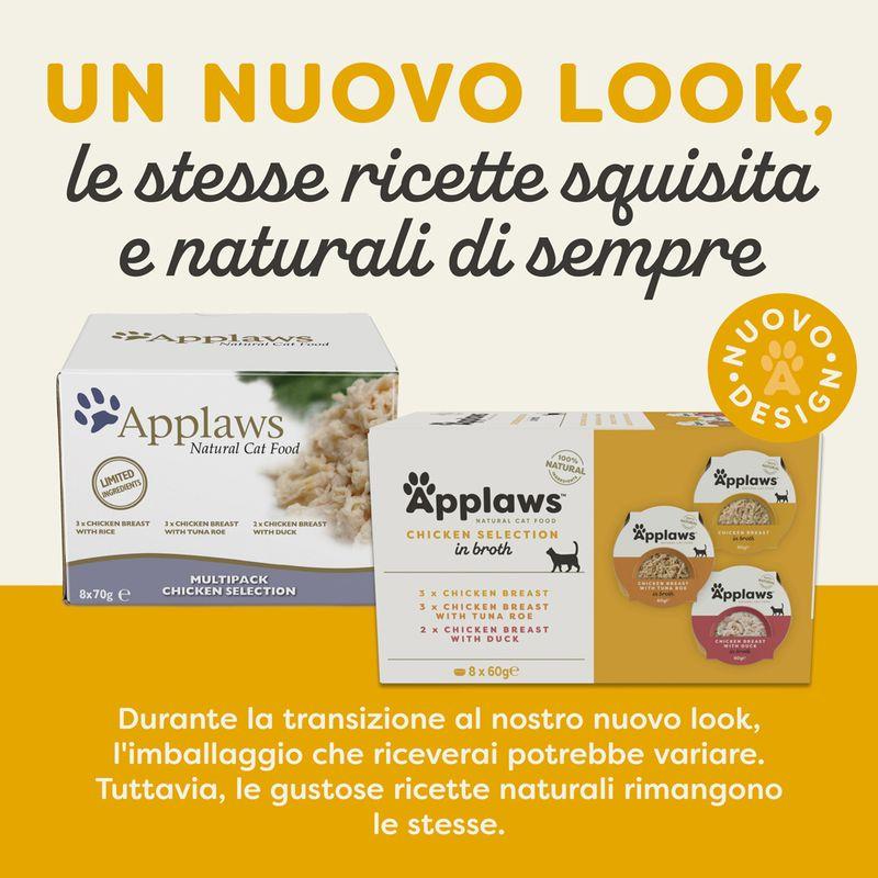 Zooplus Applaws Pacco misto Selection Cat Pot 8 x 60 g Alimento umido per gatto Negozio online di fabbrica